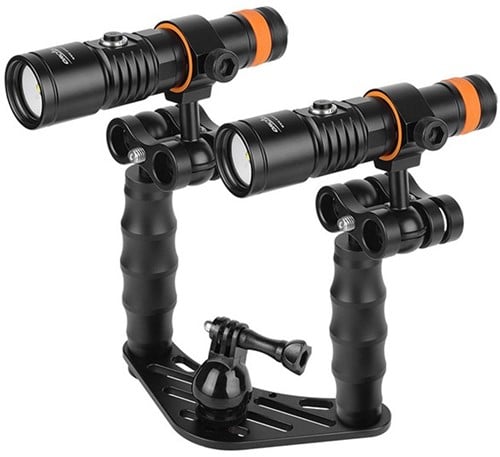 OrcaTorch 2 x D710V Videolampen set