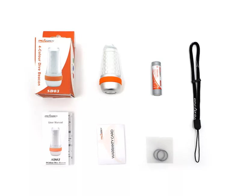 OrcaTorch SD03 Beacon backup lamp