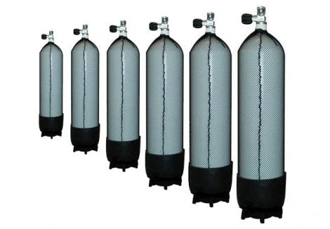 Duikfles staal 10 liter (300 bar)