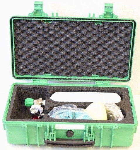 Rent an oxygen suitcase (oxygen is calculated)