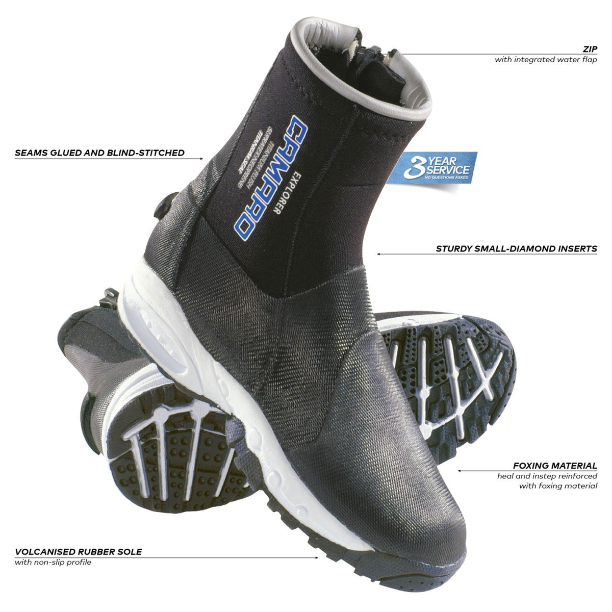 Camaro Explorer 6,5mm duikschoenen